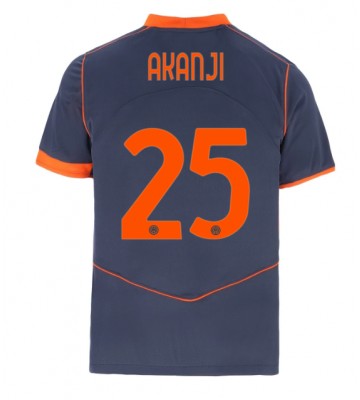 Inter Milan Manuel Akanji #25 Tredjetrøje 2025-26 Kortærmet
